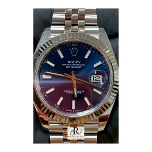Rolex Datejust Blue Dial Two-Tone 36mm/41mm | Fluted Bezel Jubilee Bracelet Luxury Watch